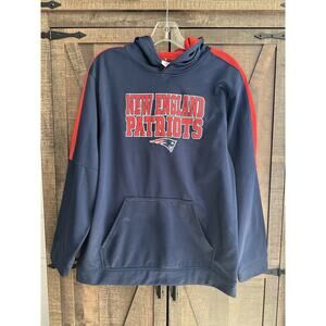NFL Team Apparel New England Patriots Logo Hoodie Youth Size XXL